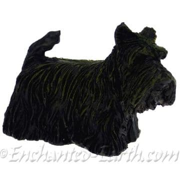 Miniature Garden Black Scottie Dog