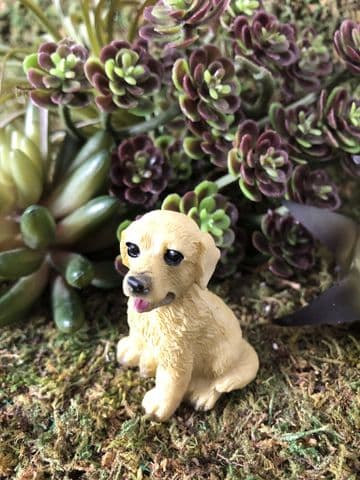 Miniature Garden Dog - Golden Labrador