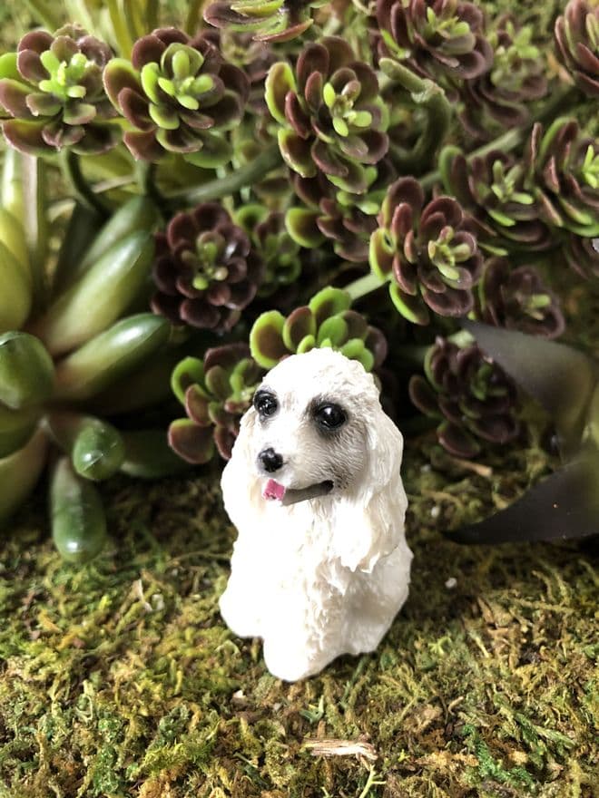 Miniature Garden Dog - Poodle.