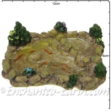Miniature Garden Goldfish Pond -11.5cm