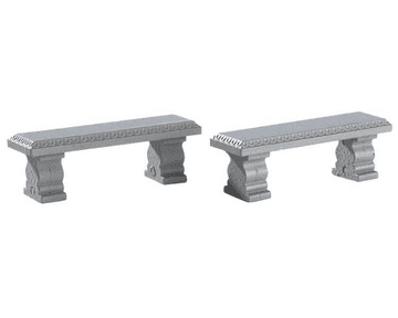 Miniature Garden Metal Plaza Bench