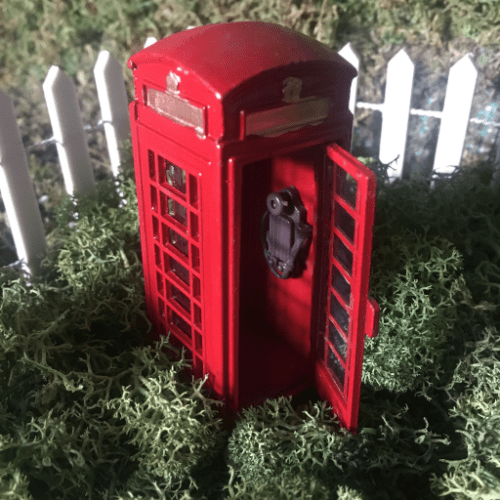 Lemax Village - Mini Telephone Booth - 44176