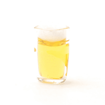 Miniature Glass pint of Lager