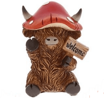 Moo-Shroom - Highland Cow - Welcome
