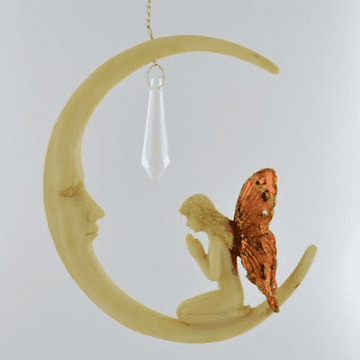 Moon -  Dream  Fairy Hanger & Crystal