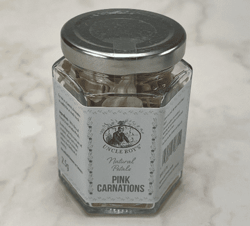 Natural Edible Petals - Pale Pink Carnation Petals