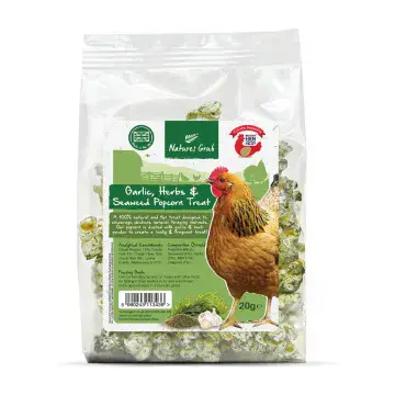 Natural Natures Grub - Garlic, Herb & Seaweed Popcorn Treat 20g