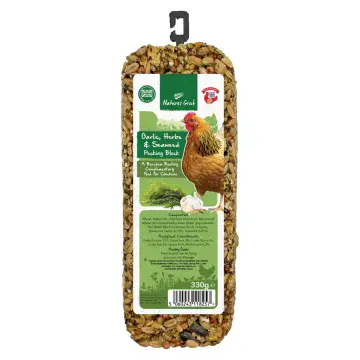 Natural Natures Grub -  Garlic, Herbs & Seaweed Pecking Block 330g