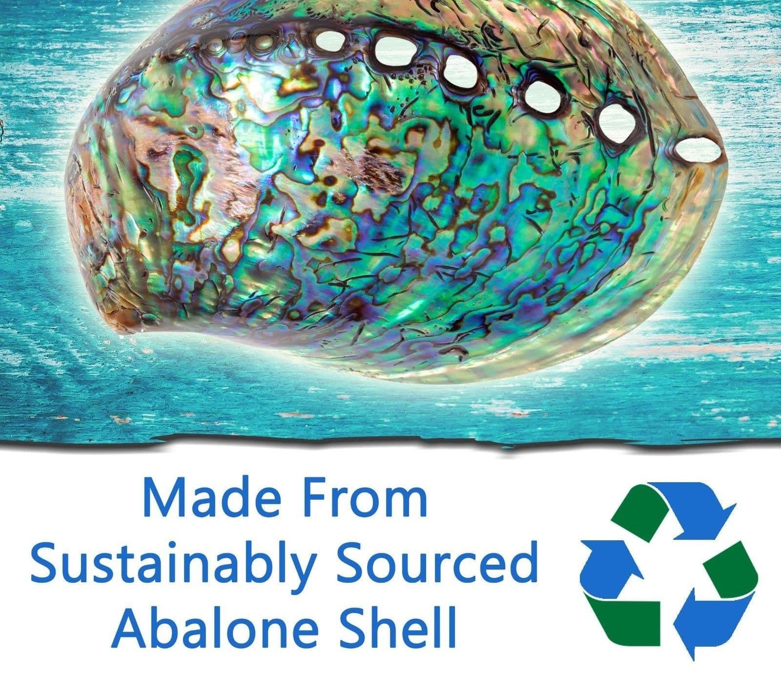 Natural Paua Shell - Purple Celtic Triskele Bangle.