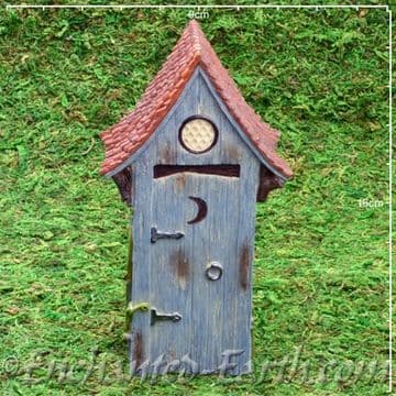 New Vivid Arts Miniature World Plus Size - Blue Garden Out House -16cm