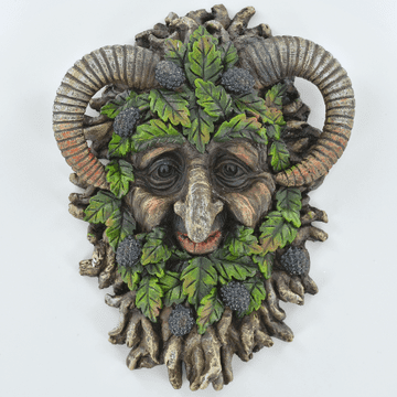 Obsidian Greenman Tree Ent Wall Plaque - 20cm