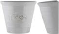 Olive Branch Wall Planter - Pail Grey - Made From 100% recycled Plastic.