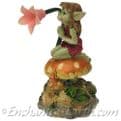Orange Toadstool Pixie led Reading Lamp