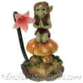 Orange Toadstool Pixie led Reading Lamp