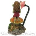 Orange Toadstool Pixie led Reading Lamp