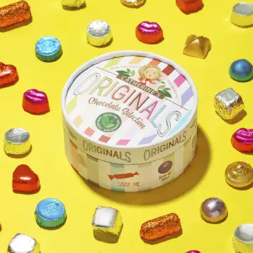 Originals - Box of UK Made Vegan Chocolates - Approx 31 Choclates in 9 varities per tub.