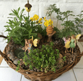 Oval Willow Miniature Garden Basket