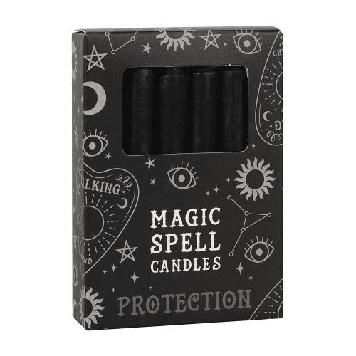 Pack of 12 black spell ca.ndles