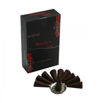 Pack of 12 Dragons Fire Incense Cones