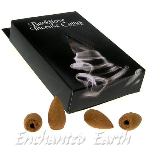 Pack of 20 BlackFlow Incense Cones (waterfall effect Scented cones) 4 SCENTS.