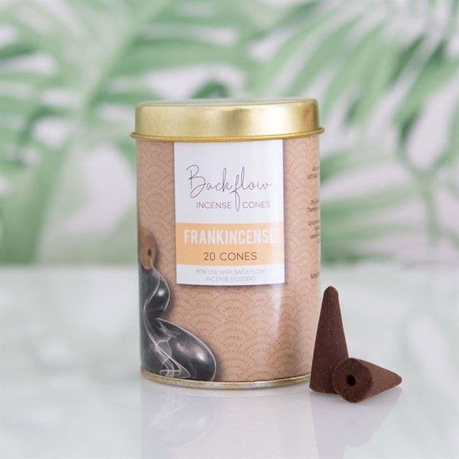 Pack of 20 Large BlackFlow Incense Cones - Frankincense,