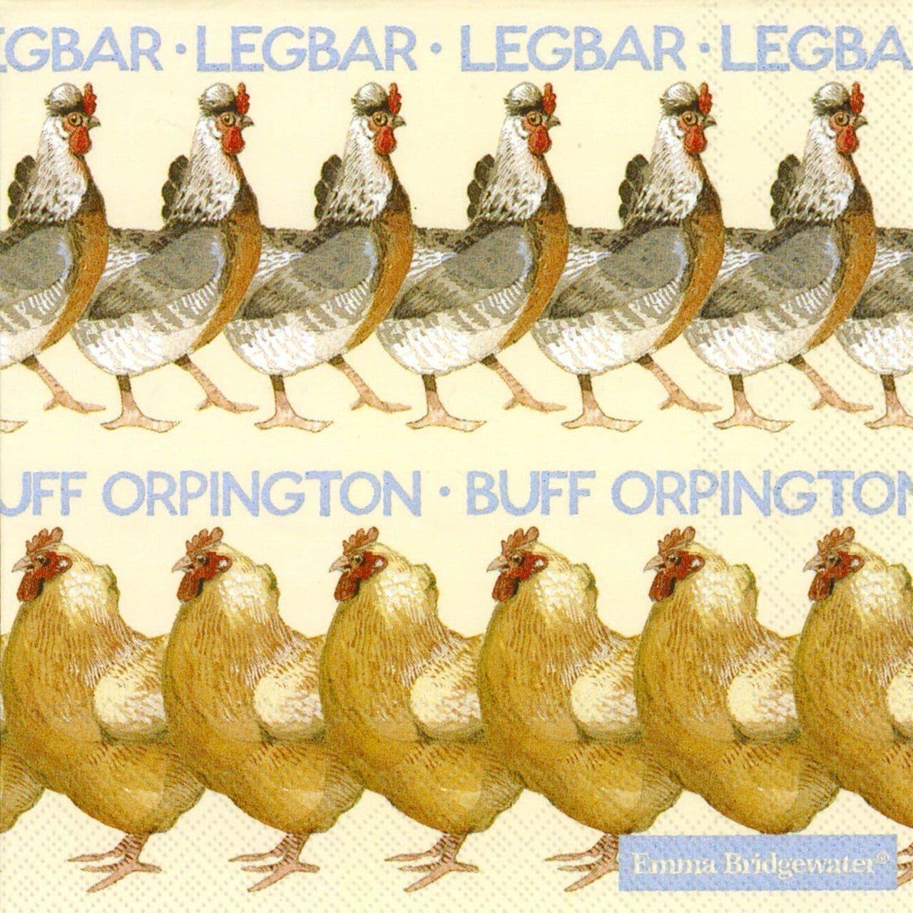 Pack of 20 Quality Paper Napkins Emma Bridgewater Chickens