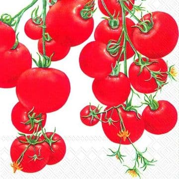 Pack of 20 Quality Paper Napkins -Fresh Tomatoe