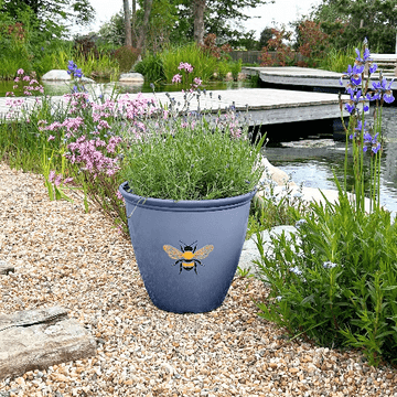 Pack of 4 - New - Busy Bee Wildlife Eco Planter - Recycled Plastic - Large 38cm - 4 colours