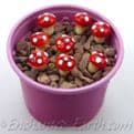 Pack of Red Fairy Toadstools- 3 Sizes to Choose