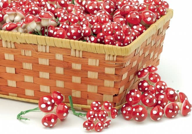 Pack of Red Fairy Toadstools- 3 Sizes to Choose