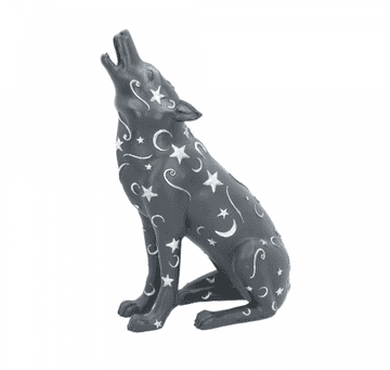 Pagan Moon Gazing Wolf - Lupus -28cm