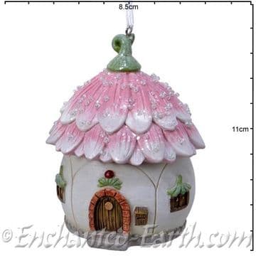 Petal Cottage - Fairy House Hanging Decorations - 10cm
