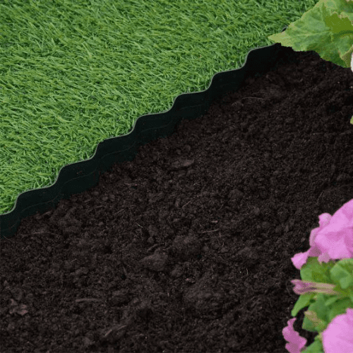Plastic Lawn Edging - 10cm x 10m.