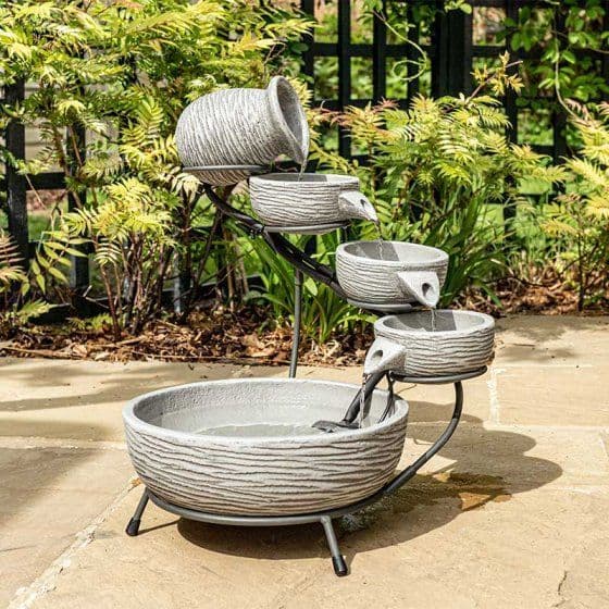 Poseeidon Cascade - Solar Water Feature - 38cm.
