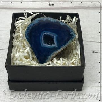 Premium Gift Boxed - Blue Agate Geode