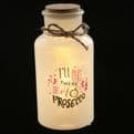 Prosecco Bottles - Glass LED wishing jars.