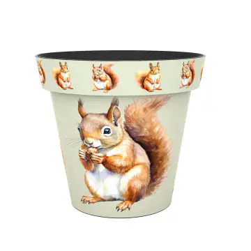 Red Squirrel  Eco Planter  - 100%  Recycled Plastic  - 30cm