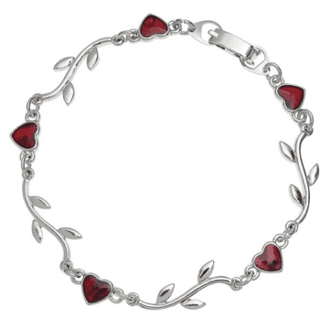 Redl Paua Shell - Heart & branch bracelet