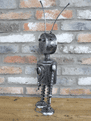 Sam - Silver Metal Robot - 44cm.