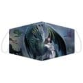 Reusable Face Covering - Lisa Parker Magic of the Dragon -  Double Layered Face Mask .