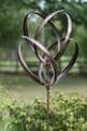 The Brushed Copper Hampton Court   Wind Spinner - 190cm.