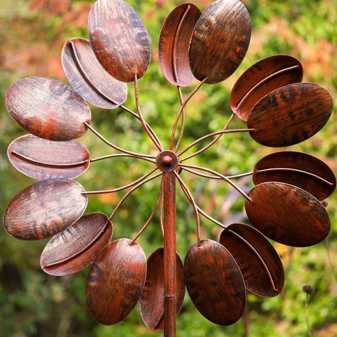 RHS Wisely Wind Spinner In Burnished Gold - 184cm.
