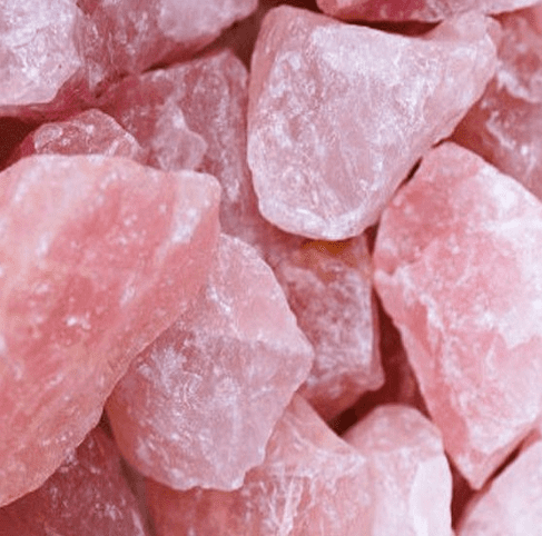 Rose Quartz Crystal Pieces.