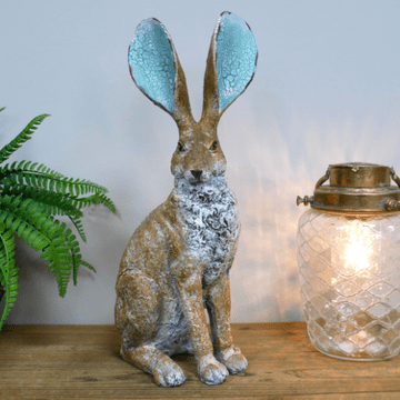 Rustic  Alert Country  Hare - 40cm