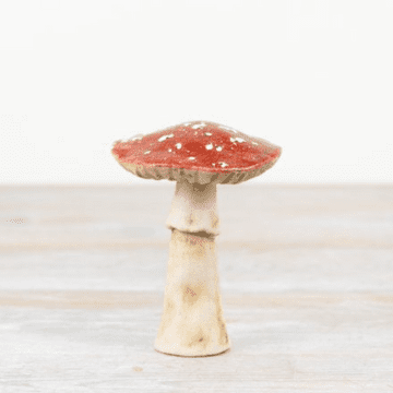 Rustic Ceramic  Toadstool -12cm