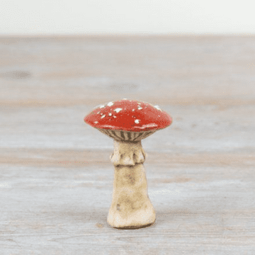 Rustic Ceramic  Toadstool - 8cm