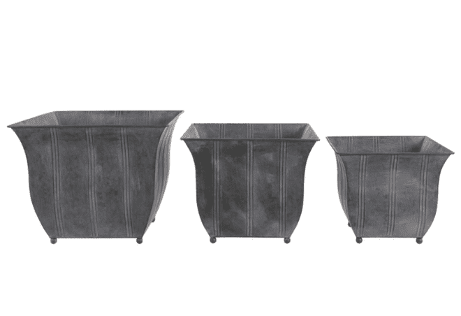 Rustic Vintage Style Square Planters - 3 sizes to choose from.