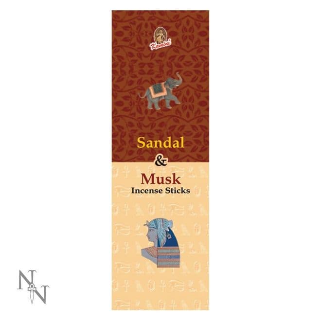 Sandal & Musk Strong Scented Incense Sticks - Kamini Aromatics.