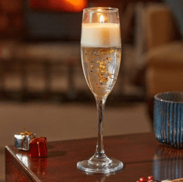 Sante! - Champagne Glass Candle