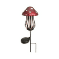 Set of 3 - Metal  Solar Mushroom Stakes  - 45cm.
